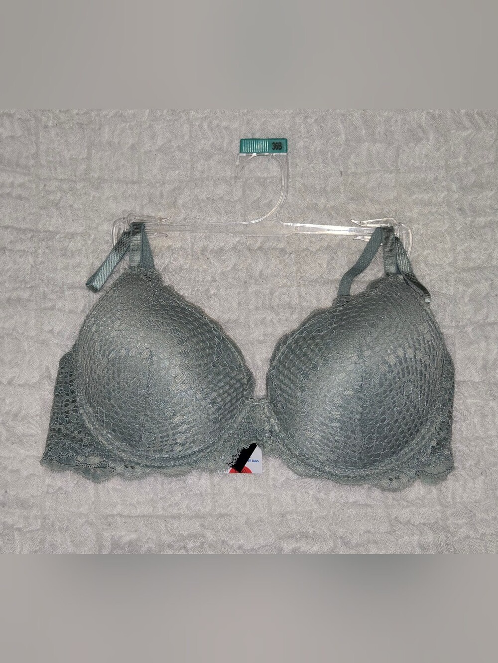 Lace Overlay Push-Up Bra
